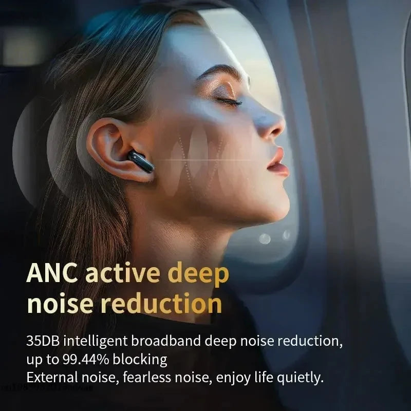 Lenovo New Full Touch Screen Headphones ANC Bluetooth 5.4 Noise Cancelling Earphones HiFi Stereo Wireless In-Ear ENC Earbuds