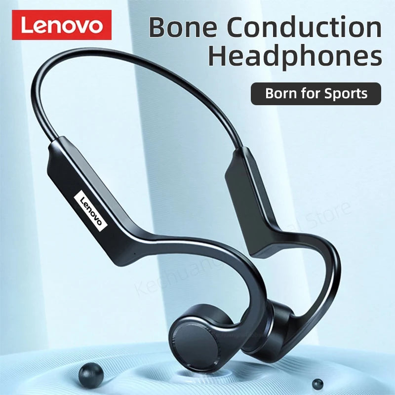 Lenovo X4 Bone Conduction Earphones Bluetooth 5.3 Wireless Headphones Ear Hook Sport Waterproof Hifi Stereo Headset With Mic